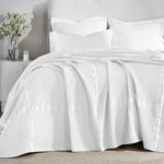 Superior Mai Waffle Weave Honeycomb Soft Textured Cotton Blanket Throw