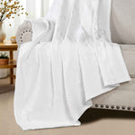 Superior Mai Waffle Weave Honeycomb Soft Textured Cotton Blanket Throw