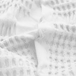Superior Mai Waffle Weave Honeycomb Soft Textured Cotton Blanket Throw
