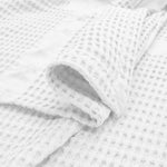 Superior Mai Waffle Weave Honeycomb Soft Textured Cotton Blanket Throw