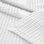 Superior Mai Waffle Weave Honeycomb Soft Textured Cotton Blanket Throw