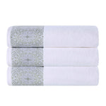 Cotton Jacquard Textured Absorbent Bath Towel Set of 3