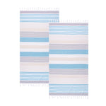 Meera Stripe Fouta Cotton Beach Towel Set of 2 Piece