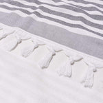 Meera Stripe Fouta Cotton Beach Towel Set of 2 Piece