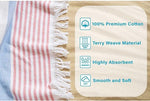 Meera Stripe Fouta Cotton Beach Towel Set of 2 Piece