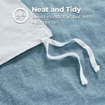 100% Cotton Flannel Melange Two-Toned Duvet Cover Set