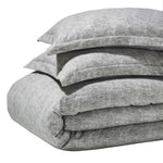 100% Cotton Flannel Melange Two-Toned Duvet Cover Set