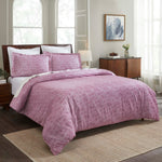 100% Cotton Flannel Melange Two-Toned Duvet Cover Set