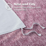 100% Cotton Flannel Melange Two-Toned Duvet Cover Set