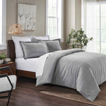 100% Cotton Flannel Melange Two-Toned Duvet Cover Set