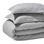 100% Cotton Flannel Melange Two-Toned Duvet Cover Set