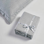 100% Cotton Flannel Melange Two-Toned Duvet Cover Set
