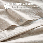 100% Cotton Flannel Melange Two-Toned Duvet Cover Set