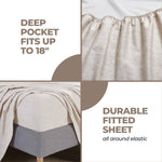 100% Cotton Flannel Warm Deep Pocket Sheet