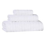 Mika Smart Twist Viscose Cotton Blend Textured Ribbed 3 Piece Set