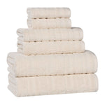Superior Mika Smart Twist Viscose Cotton Blend Ribbed 6 Piece Set