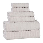 Superior Mika Smart Twist Viscose Cotton Blend Ribbed 6 Piece Set