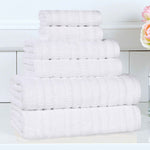 Superior Mika Smart Twist Viscose Cotton Blend Ribbed 6 Piece Set