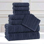 Superior Mika Smart Twist Viscose Cotton Blend Ribbed 8 Piece Set