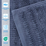 Superior Mika Smart Twist Viscose Cotton Blend Ribbed 8 Piece Set