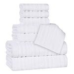 Superior Mika Smart Twist Viscose Cotton Blend Ribbed 8 Piece Set