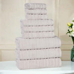 Superior Mika Smart Twist Viscose Cotton Blend Ribbed 9 Piece Set