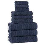 Superior Mika Smart Twist Viscose Cotton Blend Ribbed 9 Piece Set