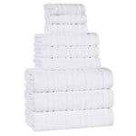 Superior Mika Smart Twist Viscose Cotton Blend Ribbed 9 Piece Set