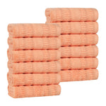 Mika Smart Twist Viscose Cotton Blend Face Towels Washcloths Set of 12