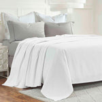 Superior Milan Cotton Textured Striped Lightweight Woven Blanket