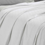 Superior Milan Cotton Textured Striped Lightweight Woven Blanket