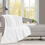 Superior Milan Cotton Textured Striped Lightweight Woven Blanket
