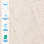 Superior Mile Smart Twist Viscose Cotton Blend Solid 8 Piece Towel Set