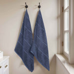 Superior Mile Smart Twist Viscose Cotton Blend Bath Sheets, Set of 2