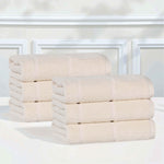 Superior Mile Smart Twist Viscose Cotton Blend Hand Towels, Set of 6