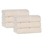 Superior Mile Smart Twist Viscose Cotton Blend Hand Towels, Set of 6