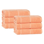 Superior Mile Smart Twist Viscose Cotton Blend Hand Towels, Set of 6