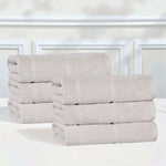 Superior Mile Smart Twist Viscose Cotton Blend Hand Towels, Set of 6