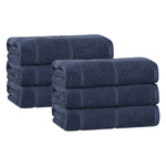 Superior Mile Smart Twist Viscose Cotton Blend Hand Towels, Set of 6