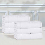 Superior Mile Smart Twist Viscose Cotton Blend Hand Towels, Set of 6