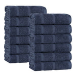 Mile Smart Twist Viscose Cotton Blend Face Towels Washcloths Set of 12