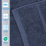 Mile Smart Twist Viscose Cotton Blend Face Towels Washcloths Set of 12