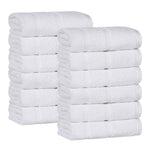 Mile Smart Twist Viscose Cotton Blend Face Towels Washcloths Set of 12