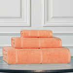 Superior Mile Smart Twist Viscose Cotton Blend Solid 3 Piece Towel Set