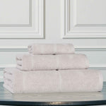 Superior Mile Smart Twist Viscose Cotton Blend Solid 3 Piece Towel Set