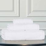 Superior Mile Smart Twist Viscose Cotton Blend Solid 3 Piece Towel Set