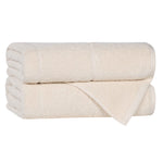 Viscose Cotton Blend Solid Bath Towel Set of 2