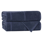 Viscose Cotton Blend Solid Bath Towel Set of 2