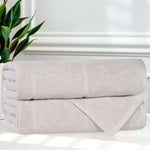 Viscose Cotton Blend Solid Bath Towel Set of 2