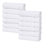 Milo Smart Twist Viscose Cotton Blend Face Towels Washcloths Set of 12